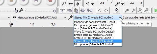 Source audio - Audacity