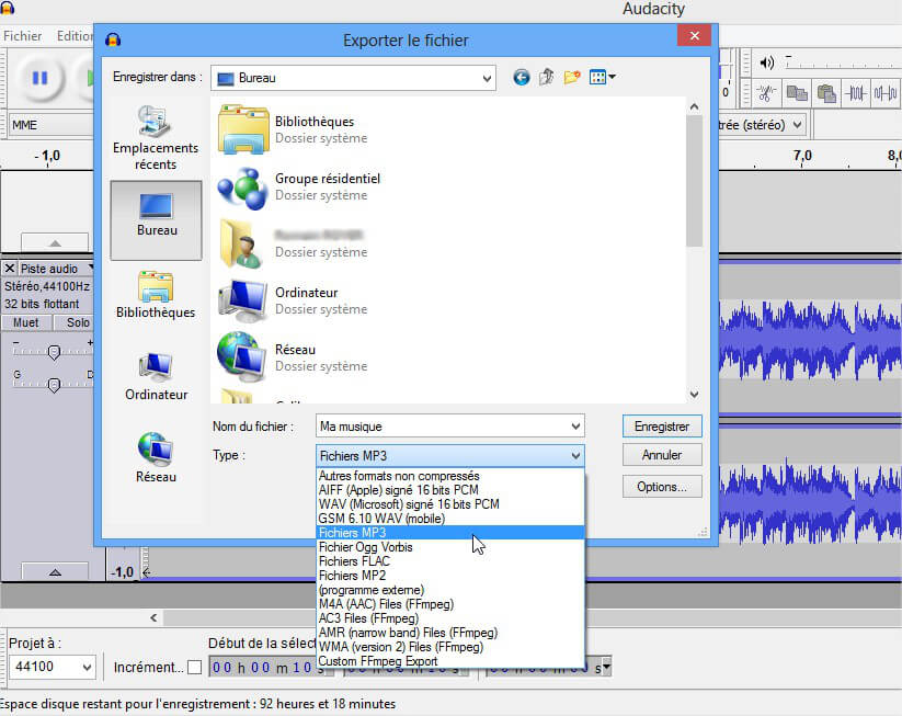 Record MP3 - Audacity