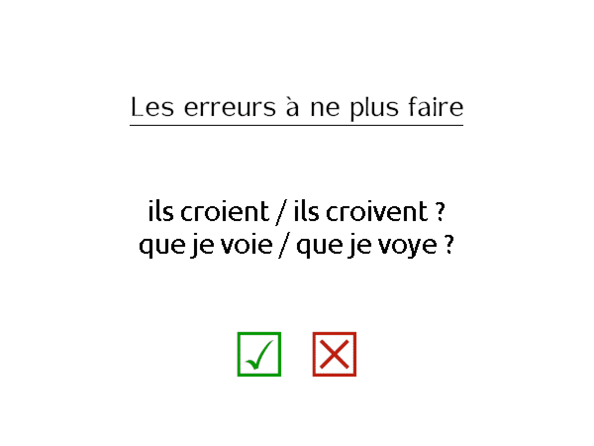 Ils Croivent Ils Croient Que Je Voie Que Je Vois Que Je Voye