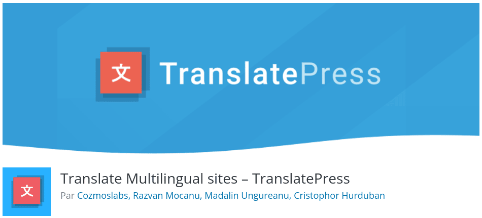 Translate Multilingual sites – TranslatePress